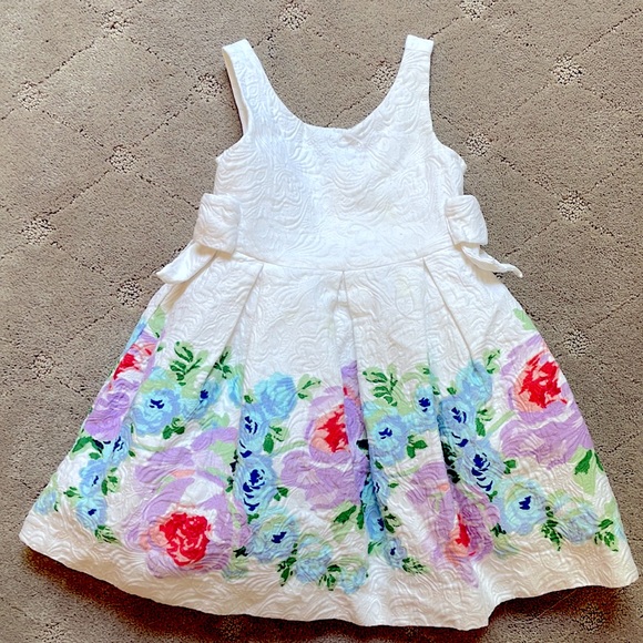 Janie and Jack Floral Brocade Formal Dress - Picture 3 of 7